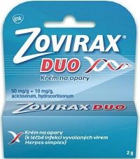Zovirax Duo 50mg/g+10mg/g krém drm.crm. 1x2g