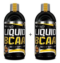 1 + 1 Zdarma: Liquid BCAA - Biotech USA 1000ml+1000ml Pomaranč