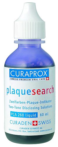 Curaprox PCA 260 Plaque Search zvýrazňující roztok pro indikaci zubního plaku, 60 ml