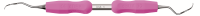 Deppeler Smart Scaling oboustranná kyreta anterior/bukální/palatální DSS1ADEP s růžovými návleky (5/6 + 7/8)