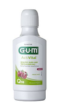 GUM ActiVital ústní voda (výplach) s Q10, 300 ml