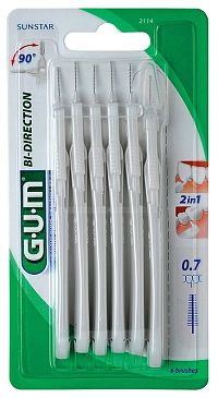 GUM BI-DIRECTION ULTRA mezizubní kartáčky 0,43 mm, ISO 1, 6 ks