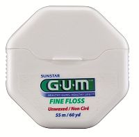 GUM Fine Floss zubní nit nevoskovaná, 55 m