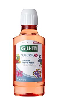 GUM Junior ústní voda (výplach) pro děti s fluoridy, 300 ml