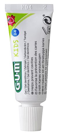 GUM Kids dětská zubní pasta pro předškoláky (2-6 let), 12 ml, cestovní balení