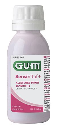 GUM SensiVital+ ústní voda – výplach pro citlivé zuby, 30 ml