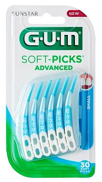 GUM Soft-Picks Advanced SMALL masážní mezizubní kartáčky, 30 ks