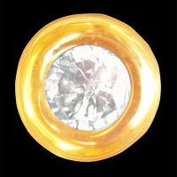 IZI diamant 0,01ct v kroužku žluté zlato