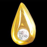 IZI diamant kapka 0,01ct žluté zlato