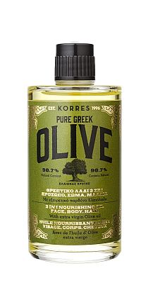 KORRES PURE GREEK OLIVE - vyživující olej 3v1, 100 ml