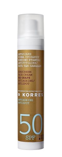 KORRES Red Grape Antispot - pleťový krém proti pigmentovým skvrnám SPF50, 50 ml