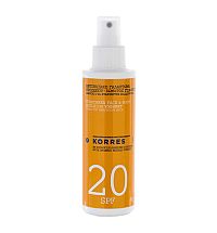 KORRES Sunscreen Emulsion Yoghurt - emulze na opalování SPF20, 150 ml