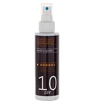 KORRES Suntan Oil olej na opalování kokos & vlašský ořech SPF10, 150 ml