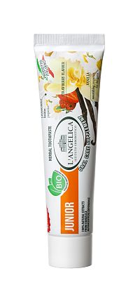 L'Angelica Junior jahodová pasta pro děti bez fluoridů, 50 ml