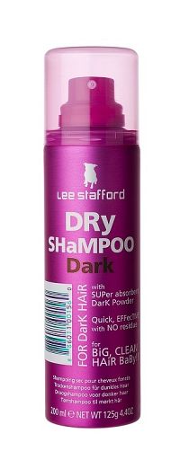 Lee Stafford Dry Shampoo Dark, suchý šampon na tmavé vlasy, 200 ml