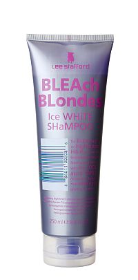 Lee Stafford Ice White Shampoo šampon pro ledový odstín blond vlasů, 250 ml