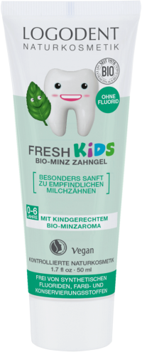 LOGODENT Fresh Kids zubní gel BIO, máta, 50 ml