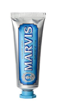 MARVIS Aquatic Mint zubní pasta bez fluoridu, cestovní balení, 25 ml