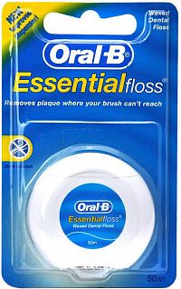 Oral-B Essential Floss voskovaná zubní nit, 50 m