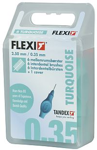 Tandex Flexi mezizubní kartáčky tyrkysové 0,35 mm, 6 ks