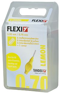 Tandex Flexi mezizubní kartáčky žluté 0,7 mm, 6 ks