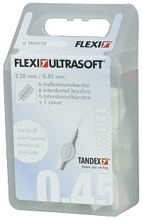 Tandex Flexi Ultra Soft mezizubní kartáčky 0,4 mm, bílé, 6 ks