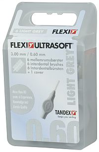 Tandex Flexi Ultra Soft mezizubní kartáčky stříbrné, 6 ks