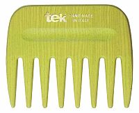 Tek AFRO COMB hřeben s širokými zuby žlutozelený