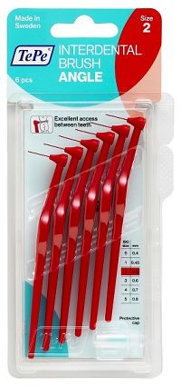 TePe Angle mezizubní kartáčky 0,5 mm, červené, 6 ks