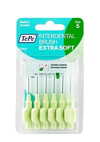 TePe Extra soft mezizubní kartáčky 0,8 mm, světle zelené, 6 ks