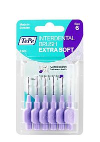 TePe Extra soft mezizubní kartáčky 1,1 mm, světle fialové, 6 ks