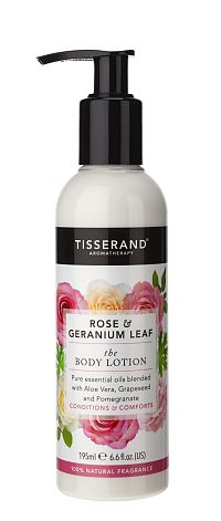 Tisserand Body Lotion tělové mléko s vůní růže a pelargonie, 195 ml