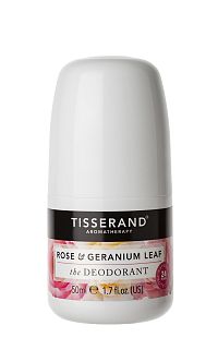 Tisserand deodorant s vůní růže a pelargonie, 50 ml