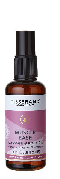 Tisserand Muscle Ease luxusní tělový a masážní olej na uvolnění svalů se zázvorem, 100 ml