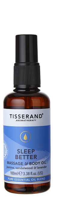 Tisserand Sleep Better luxusní tělový a masážní olej s levandulí a jasmínem pro klidný spánek, 100 ml
