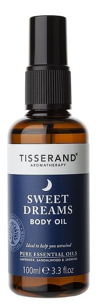 Tisserand Sweet Dreams luxusní tělový a masážní olej s levandulí a jasmínem pro klidný spánek, 100 ml