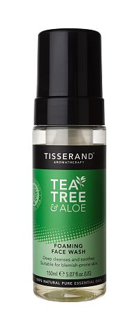 Tisserand Tea Tree & Aloe Vera čistící pěna na obličej, 150 ml