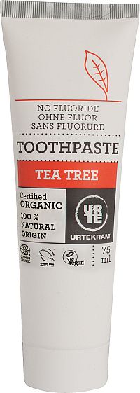 URTEKRAM Tee Tree oil zubní pasta BIO, 75 ml