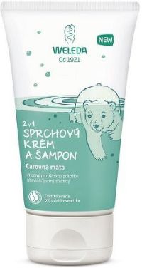 2 v 1 Sprchový krém a šampon Čarovná máta 150 ml