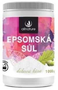 Allnature Epsomská sůl Dubová kůra 1000 g