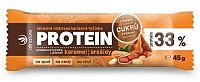Allnature Proteinová nízkosacharidová tyčinka 33% karamel a arašídy 45 g