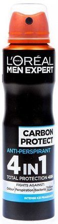 Antiperspirant ve spreji pro muže Carbon Protect 4v1 150 ml