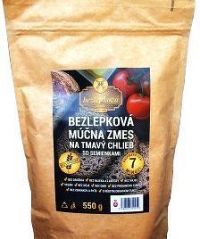 Bezlepková moučná směs na tmavý chléb se semínky 550g