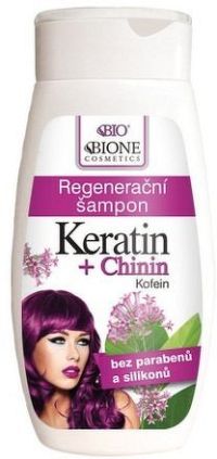 BIO KERATIN + CHININ regenerační šampon 260ml