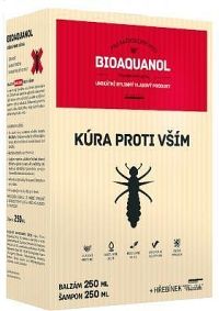 Bioaquanol Kúra - vši Šamp.250ml+Balz.250ml+hřeben