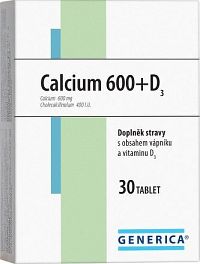Calcium 600+D3 Generica tbl.30