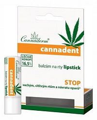 Cannaderm Cannadent balzám na rty lipstick 4.5 g