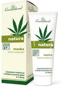 Cannaderm NATURA čistící a ošetřující maska 75g