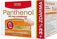 Cemio Panthenol 40mg s biotinem cps.60+20