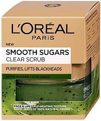 Čisticí peeling proti černým tečkám s obsahem semínek z kiwi (Smooth Sugars Clear Scrub) 50 ml